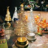 🎄🎉Limited Edition for Christmas: Iron Christmas Tree Star Night Light - Battery-Powered Desktop Decor (Battery Not Included)