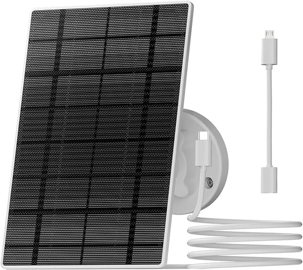 3W Solar Panel Power Supply Designed for all ZUMIMALL/MUBILIFE  Outdoor WiFi Security Camera