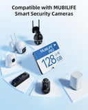 ❗MUBILIFE 128GB SD Card for Home Security Cameras with High Storage Capacity