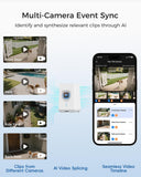💕 MUBILIFE M802 4K Home Security Camera System Bundle (❗ Note: Individual Camera Units Cannot Operate Alone. All Cameras Must Be Used with a Homebase.)