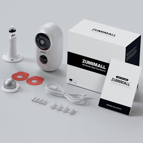 ZUMIMALL 2k Outdoor Battery Powered WIFI Security Camera with solar panel-F5K(Type C)