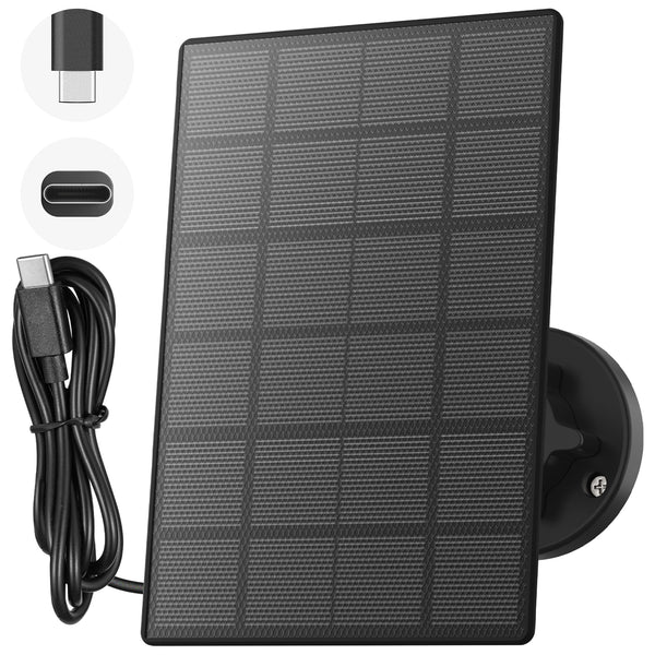 3W Solar Panel Power Supply Designed for all ZUMIMALL/MUBILIFE  Outdoor WiFi Security Camera