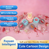 🎶Bluetooth Speaker Plush Toy - Cute & Multi-functional Keychain/Purse Accessory with TF Card & USB Support