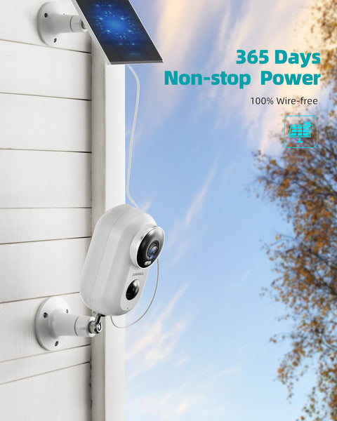 【Upgrade】ZUMIMALL 2K Magnetic Bracket Dual-use Charging Security Camera-F5N（Type C）