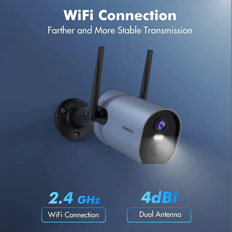 Zumimall 2K Solar Powered Security Camera-GX1K(Tpye C)