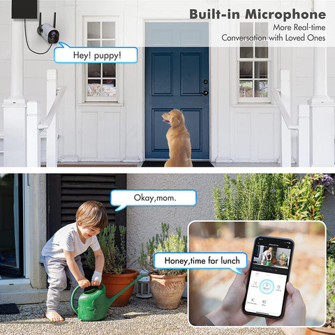 Zumimall 2K Solar Powered Security Camera-GX1K(Tpye C)