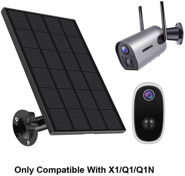 3W Solar Panel Power Supply Designed for all ZUMIMALL/MUBILIFE  Outdoor WiFi Security Camera