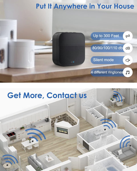 ZUMIMALL 2K FHD Wireless WiFi Video Doorbell Camera with Chime (J7)