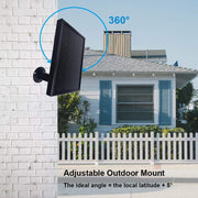 Solar Panel Power Supply Designed for all ZUMIMALL Outdoor WiFi Security Camera