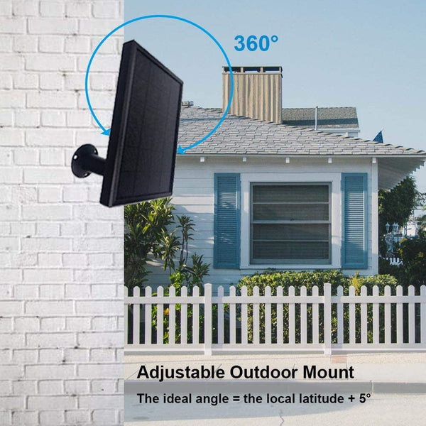 3W Solar Panel Power Supply Designed for all ZUMIMALL/MUBILIFE  Outdoor WiFi Security Camera