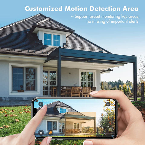 ZUMIMALL 2K 360° PTZ Battery Powered Wireless WiFi Security Cameras (GX2S)