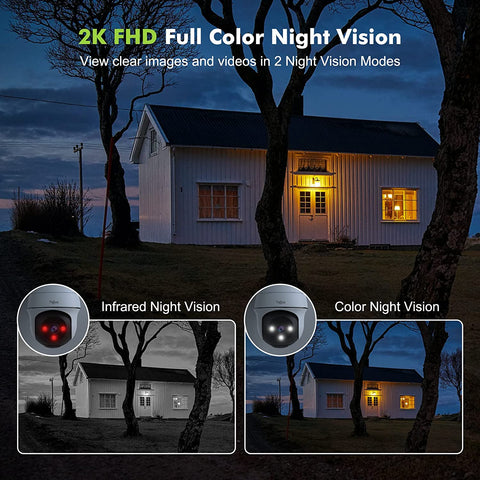 Tiejus by ZUMIMALL 2K  360° PTZ WiFi Security Cameras(TJ-GQ2)