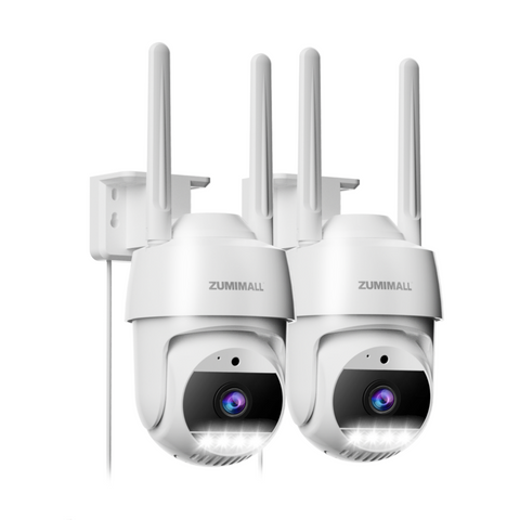 2K Outdoor 360° PTZ Wired WIFI Security Camera-Bk04 【DE】