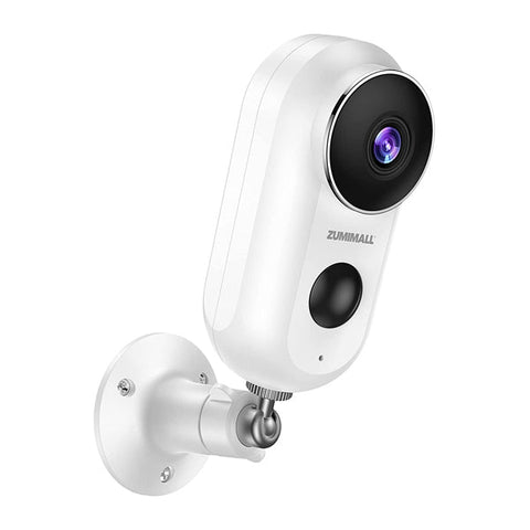 Metal Wall Mount for ZUMIMALL Wireless WiFi Security Camera, Outdoor/Indoor Bracket, 360° Rotation 1/4" Screw(1 Pack,White)