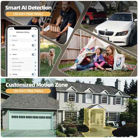 MUBILIFE 2K Battery Powered Cameras for Home Security with solar panel-G7Bk