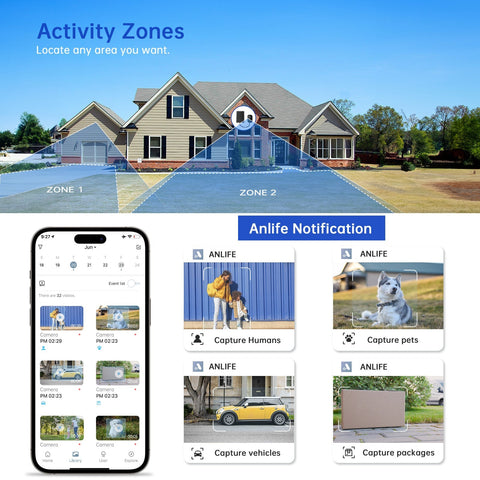 2K HD Wireless Outdoor Solar Panel Security Camera - Q8K 【CA】